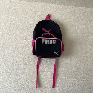PUMA BLACK AND PINK BACKPACK